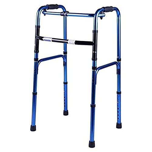 Case Walkers Walker Andar Ancianos Plegable, Ayuda de Movilidad Ajustable, Ligero Marco de Andar para Adultos Obesidad Estrella de Luz