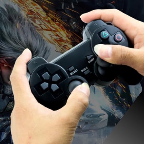 Kit 02 Controles Joystick Compatível com Playstation2 PS2 Game Joypad Dual Shock