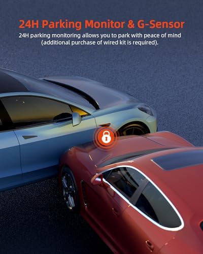 Bild 5 - Dashcam Auto Vorne, 1080P FHD Dash cam mit Nachtsicht, WDR und 176° Weitwinkel Autokamera, 3" IPS-Bildschirm, Loop-Aufnahme, G-Sensor, Bewegungserkennung und Parkmodus, inklusive 32G SD-Karte