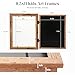[2-Pack] Kids Art Frames, 8.5x11 Front Opening Kids Artwork Frames Changeable, Dark Woodgrain Artwork Display Storage Frame for Wall, Holds 50 Pcs, for 3D Picture, Crafts, Children Drawing, Hanging