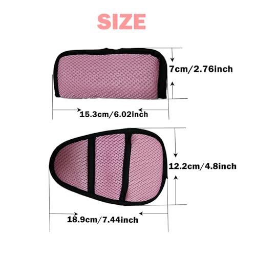 Image of Universal 5 Point Harness Baby Seat Belt, Adjustable Harness Baby Safety Strap, Safety Child Seat Belt with 5 Pad for High Chair /Pushchair /Stroller for Kids Safe Protection-Pink