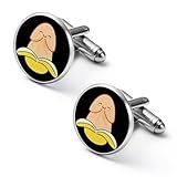 Penis Banana Men's Cufflinks Classic Shirt Cuff Links For Business Wedding Formal Dress Accessories