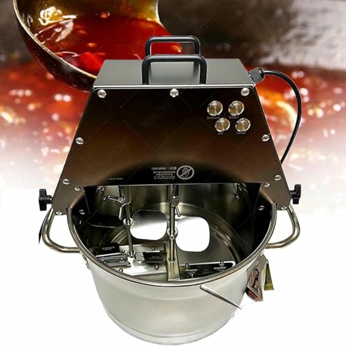 YORCME Olla con función de Mezcla,Batidora Industrial 360° Automática con Luz - Acero Inoxidable para Mermeladas, Polenta, Purés y Salsas Asiáticas,220V