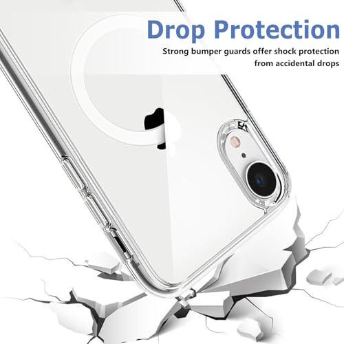 Image of FanTEK Phone Case Compatible with iPhone XR 6.1 Inch, Magnetic Clear Case Protective Bumper Hard Back Cover