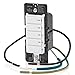 Leviton Countdown Timer Switch for bathroom fan and household lights, 2-5-10-15 min, No Neutral Required, Single Pole, 15A, 1/2 HP/9.8A Fan/Motor, DT115-1LW, White