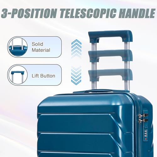Image of 20+14 Inch Hardshell Luggages, Lightweight Durable ABS Suitcase