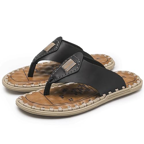 Tongs en cuir pour hommes d'une élégance intemporelle pour la plage