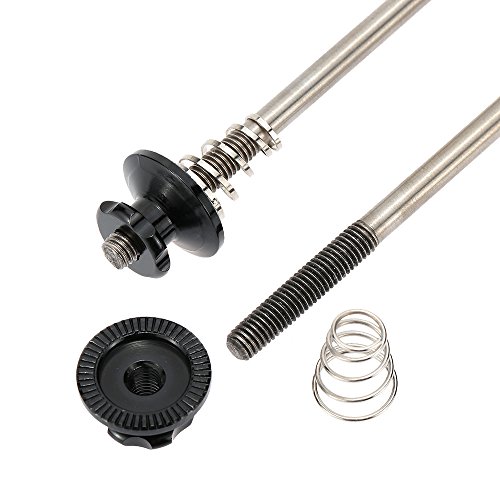 Espeto QR, Romacci Espetos de bicicleta ultraleves de 2 peças de liberação rápida Eixo de titânio es