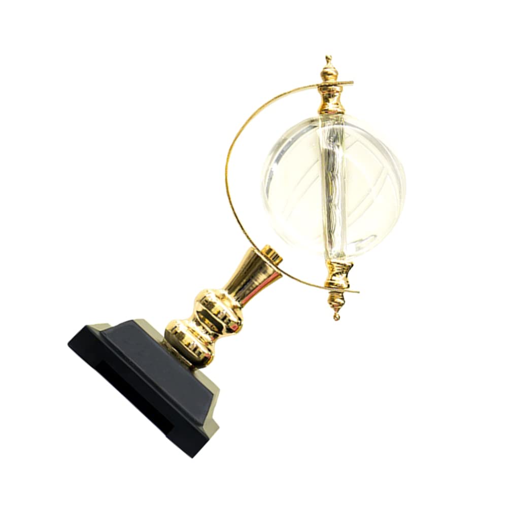 HEALLILY Mini World Globe Magics Crystal Sphere World Map Glass Ball Decorative Model Geographic Globe Craft Wedding Gift for Home Office Decor New Year Housewarming Use