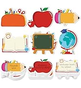 30 Pack Back to School Sticky Notes Total 600 Sheets Funny Notepads Self-Adhesive Writing Memo Pa...