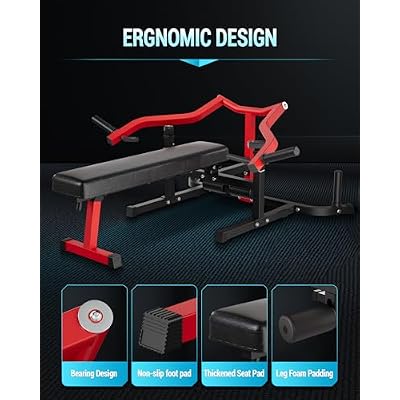 Chest Press Machine for Home Gym, 1250LBS Multi-Functional Bench Press Machine with Independent Converging Arms, Adjustable Flat & Incline Bench for Full Body Strength Training