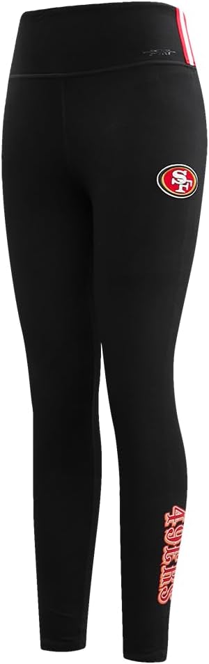 Pro Standard Womens NFL San Francisco 49ers Classic Chenille Legging Black S - Image 3
