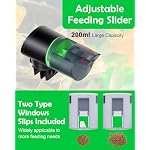 Automatic Fish Feeder for Aquarium - Auto Fish Food Dispenser Rechargeable for Small Large Tank with USB Charger Cable，12/24/48H Interval Esay Set Up (Black, CY-019) - Image 3