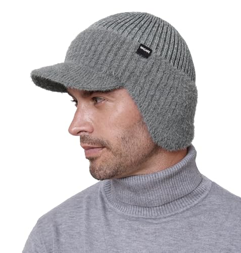 Bonnet d'hiver contre le vent glacial avec visière protectrice et intérieur polaire