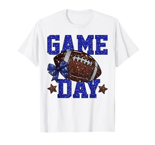 Game Day Football Bling Bling Game Day Vibes Football Lover T-Shirt