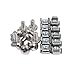4xem 50 Pkg M5 Rack Mounting Screws And Cage Nuts For Server