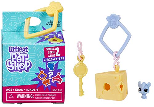 Littlest Pet Shop Collection Surprise Serie 2 : Souris 2-b34 + Habitat + Accessoire - Figurines petshops - Jouet Fille