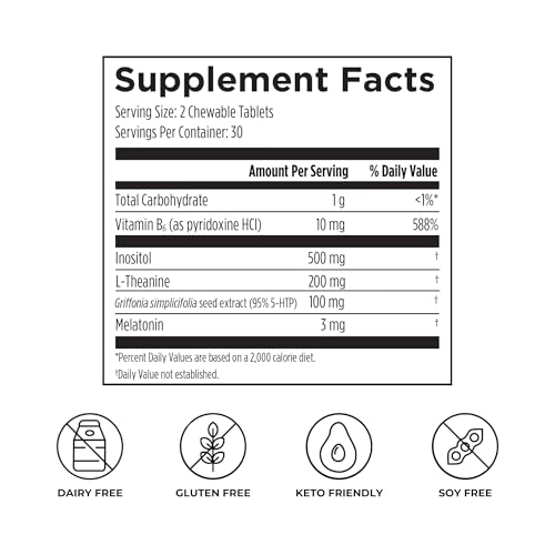 Reignite Wellness by JJ Virgin | Sleep Candy | Chewable 5-HTP Supplement with Inositol, Vitamin B6, Melatonin & L-Theanine for Adults | Lemon Flavor | 60 Tablets - Image 3