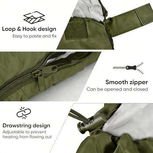 Sleeping Bag for Camping,Comfortable Adult Blanket, Small Packed Size, Ultralight Carry Bag, Soft, Thick and Warm, for Outdoor Camping, Travel, Hiking. - Image 5