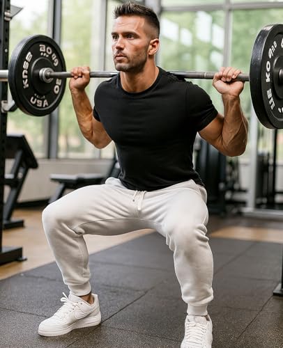 Soft Durable Joggers for Men Loose Fit Sweatpants Convenient Pockets, Budget-Friendly Workout Pants for Wicking2