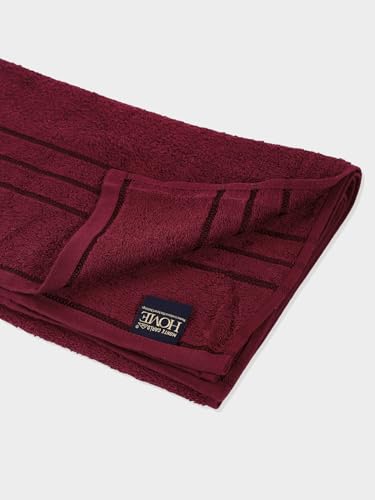 Image of Monte Carlo Essential 100% Cotton Bath Towel | 340 GSM Ultra Lightweight & Quick Dry | Soft Absorbent Large Towel 75x150 cm | Skin Friendly Daily Use Bathroom Towel for Men & Women (Soho) | Wine Red