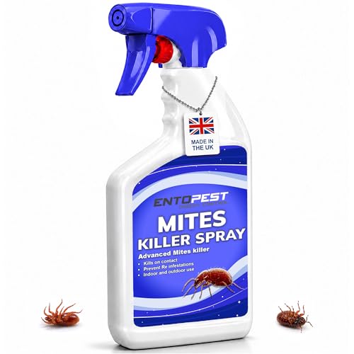 Entopest Mites Killer Spray Fast-Acting Insect Control Solution for Home Garden Patio & Indoor/Outdoor Use | Kills Mites on Contact | Prevents Re-infestations | (500ml)