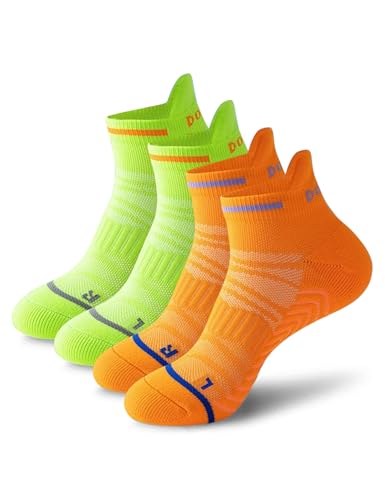 High Performance Cushion Ankle Socks for Men Women Unisex Low Cut R L Design Athletic Heel Tab Marathon Running Sports