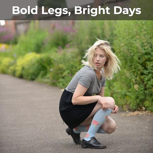 Tipi Toe Women's 6 Pairs Colorful Patterned Knee High Socks3