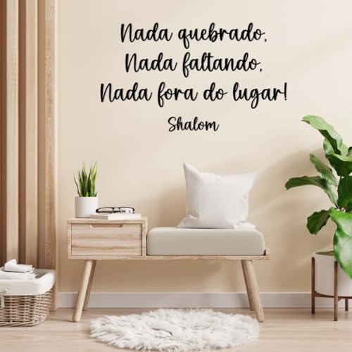 Placa Frase Decorativa – Nada Quebrado Nada Faltando – Decoração ...
