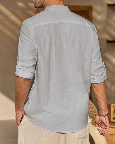 Image of Vida Loca Light Yellow Color Men Solid Cotton Blend Straight Kurta Shirt