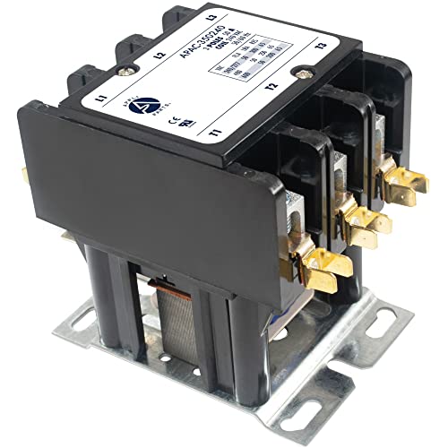 Appli Parts Apac-350240 Heavy Duty 3 Poles Contactor 50 Amp 240 Volts Coil Replacement For Ac Compressor And Electrical Applications Ul Certified 476929 #TOP20