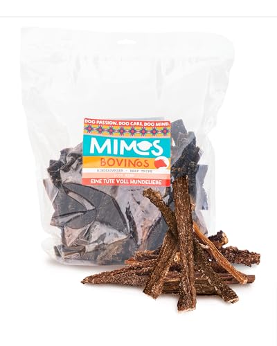 MIMOS Rinder Pansen Getrocknet für Hunde 1000g - Getreidefreier Kauartikel ohne Künstliche Zusatzstoffe