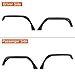 Hooke Road JK Flat Fender Flares Kit for 2007-2018 Jeep Wrangler JK & Unlimited 2 or 4 Doors, Front and Rear Offroad Tube Fender Mud Guards Steel - 4 PCS
