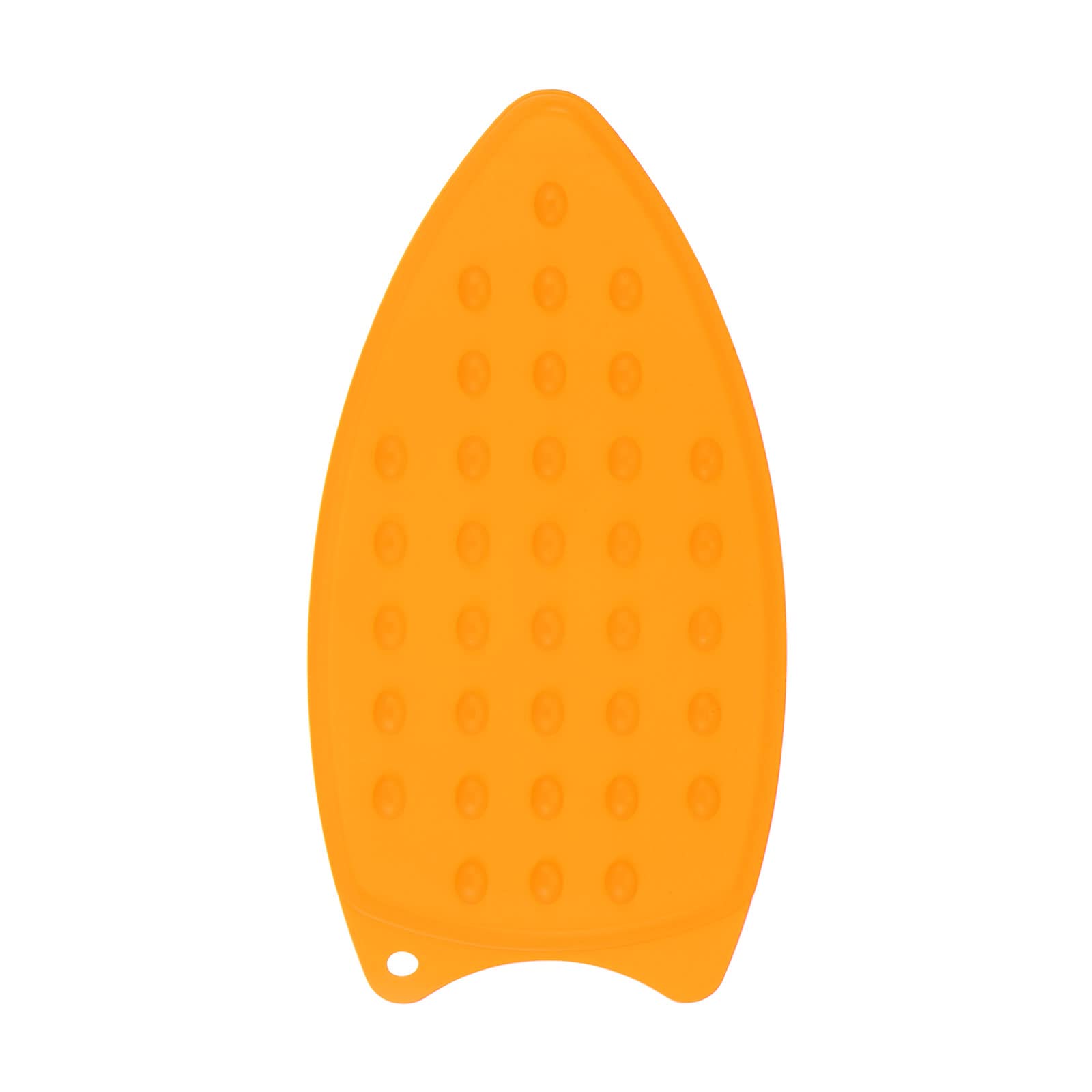 sourcing map Silicone Iron Rest Pad, Multipurpose Iron Hot Resistant Mat Iron Rest Plate for Ironing Board Hot Heat Resistant Steam Compact Mat, Orange