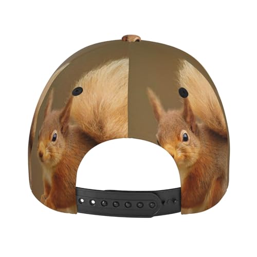 Gorra snapback con diseño de ardilla unisex ajustable miniatura 6