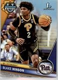 2023-24 Bowman Chrome University REFRACTOR #68 Blake Hinson Pittsburgh 1st Bowman Chrome Official NCAA Basketball Card in Raw (NM or Better) Condition