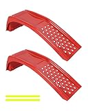 8 Inch Lift Solid Steel Car Ramps, 8000 LBS, Heavy Duty Auto Truck Ramps for Oil Change and Car Repair Vehicle Service Ramps for Car Truck SUV Repair Maintenance, 2 Pack