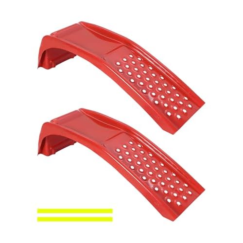 8 Inch Lift Solid Steel Car Ramps, 8000 LBS, Heavy Duty Auto Truck Ramps for Oil Change and Car Repair Vehicle Service Ramps for Car Truck SUV Repair