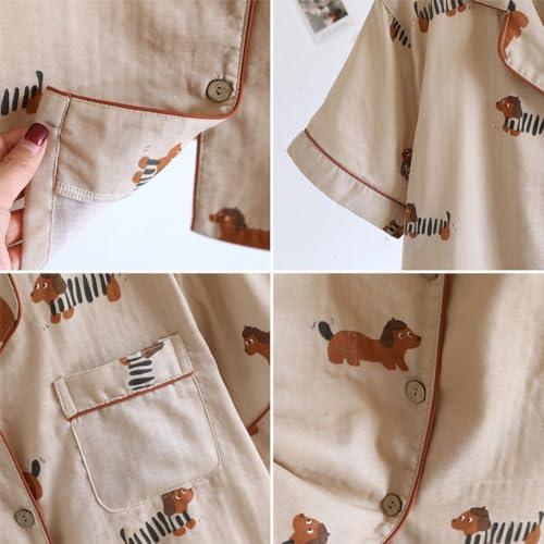 Pyjama imprimé teckel mignon, le cadeau d'anniversaire et Saint-Valentin