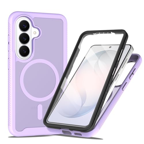 Coque Samsung S26 couverture complète violette silicone arrière