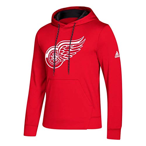 adidas Detroit Red Wings NHL Men's Goalie Pullover Hooded Sweatshirt (Medium) adidas Detroit Red Wings NHL Men's Goalie Pullover Hooded Sweatshirt (Medium)