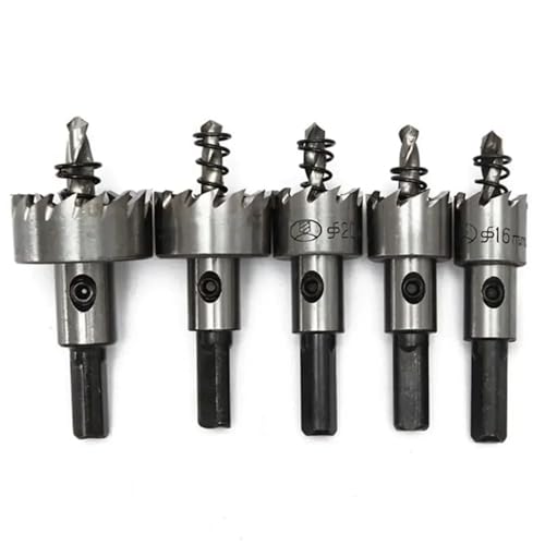 Set de 5 brocas sierra con punta de carburo HSS miniatura 4
