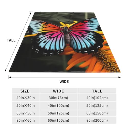 Couverture micro polaire papillon cadeau idéal pour maison et canapé - 6