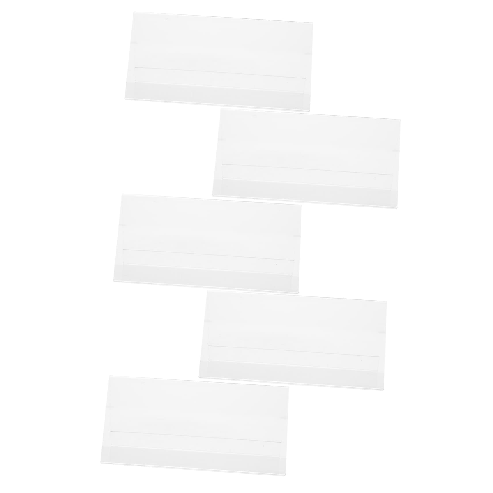 SOLUSTRE 5pcs Acrylic Table Number Stands Seating Cards Sign Display Stand for Banquets