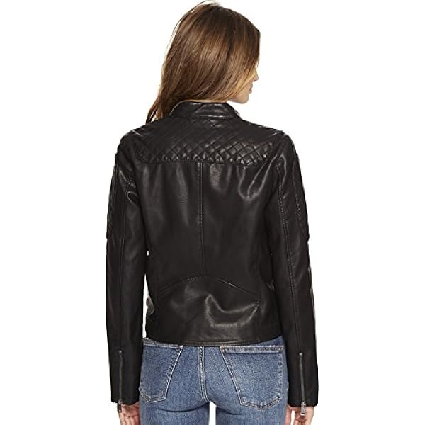 Levi's - Chaqueta motorcross Racer de piel sintética para mujer