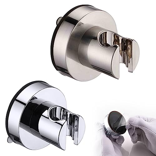 Miniatura 4 de Soporte Para Cabezal De Ducha, Potente Ventosa Universal Para Baño, Color Plateado