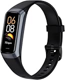 Fitness Tracker Smart Watch with Blood Pressure Heart Rate Sleep IP67 Waterproof Health Watch Fitness Activity Tracker Step Calorie Counter Pedometer Watches for Men Women Android iOS Phone (Black)