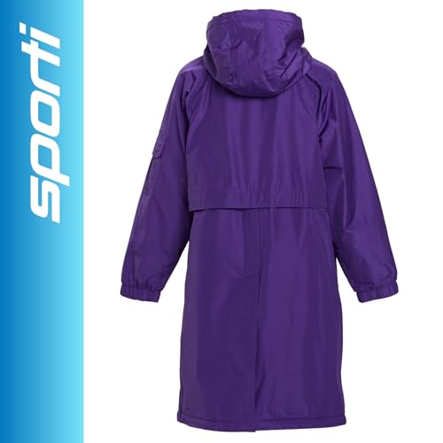 Sporti Youth Swim Parka with Comfort Plush Fleece Lining, Multi Pocket Zipper - Water Resistant Swim Coats for Boys & Girls2