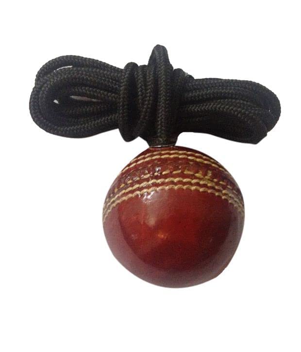 REINDEER Training Cricket Red Leather Hanging Ball for Senior Players (150Gm-170Gm Each), Pack of 1 - Image 6 thumbnail