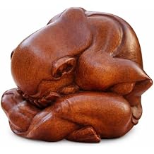 Weeping Buddha Yogi Meditation Wood Statue - OMA Brand
